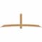 Ekena Millwork Bellingham Timber Gable Bracket, Western Red Cedar, 108"W x 36"H x 1 1/2"D x 5 1/2"F, 8/12 Pitch GBW108X36X0206BEL00SWR - alternate 1